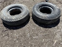 Two trailer tires: 8–14.5