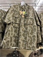 GAMEKEEPER S/S BUTTON DOWN CAMO SHIRT -  SMALL