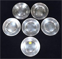 Set of 6 Sterling plates "Amston", 6.25" D., 15.90