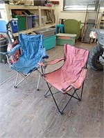 2 folding camp chairs