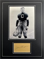 Jim Thorpe Custom Matted Autograph Display