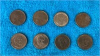 $1 Coins (8)
Sacagawea (2), John Adams,