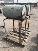 2pc - Shop Oil Drums on Stands