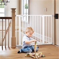 COMOMY 30" Tall Baby Gate for Stairs Doorways, Fit