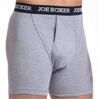 4-Pk Joe Boxer Men's SM Boxer Brief, Grey Small