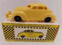 Marx Toys plastic yellow cab car in original box