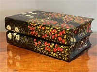 Hand Painted Lacquered Jewelry Box