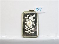1 oz Silver Pure Mothers Day Rose With Pendant