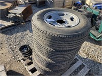 4 Firestone Transforce HT Tires and Rims