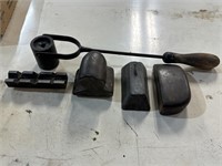 Machinist Tools- lead hand anvil, lead melting
