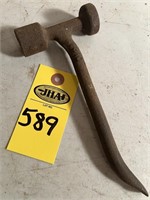 Antique Combination Hammer, Lug Wrench & Pry Bar