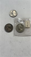 2 silver Quarter 1 Bicentennial