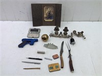 Misc Lot of Smalls w/ Brass Bell & Advertising