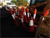 12 Bollards & 5 Witches Hats