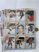 38 cartes de hockey vintage OPC 1978-79
