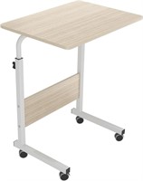 DlandHome 23.6 in Mobile Desk w/Wheels  Maple