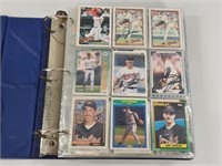 BINDER FULL OF ASSORTED BASEBALL CARDS