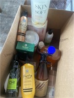 Box lot of shampoos, hand and body wash,shower