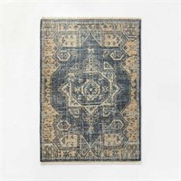 5'x7' Knolls Persian Style Rug Navy - Studio McGee