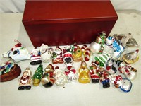 Vintage Christmas Ornaments & Storage Box