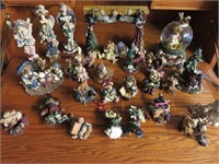 Large Lot of Boyd's Bear Figurines