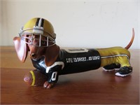 Football Dachshund Dog Figure