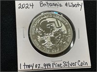 2024 Britannia Liberty Silver Round