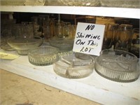Contents of Shelf Vintage Glass Ware