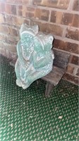 FROG ON BENCH ABOUT 12 in tall