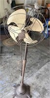 Antique GE pedestal fan possibly iron
