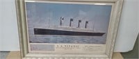 S S Titanic Print. 27" x 19".
