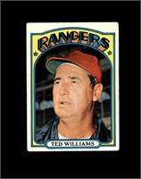 1972 Topps #510 Ted Williams VG to VG-EX+