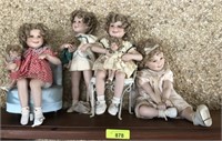 GROUP OF PORCELAIN DOLLS, SHIRLEY TEMPLE DOLLS