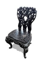 Japanese Ebonised Chair,