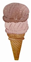 Life Size "FLARE TOP" Ice Cream Advertisement Sign