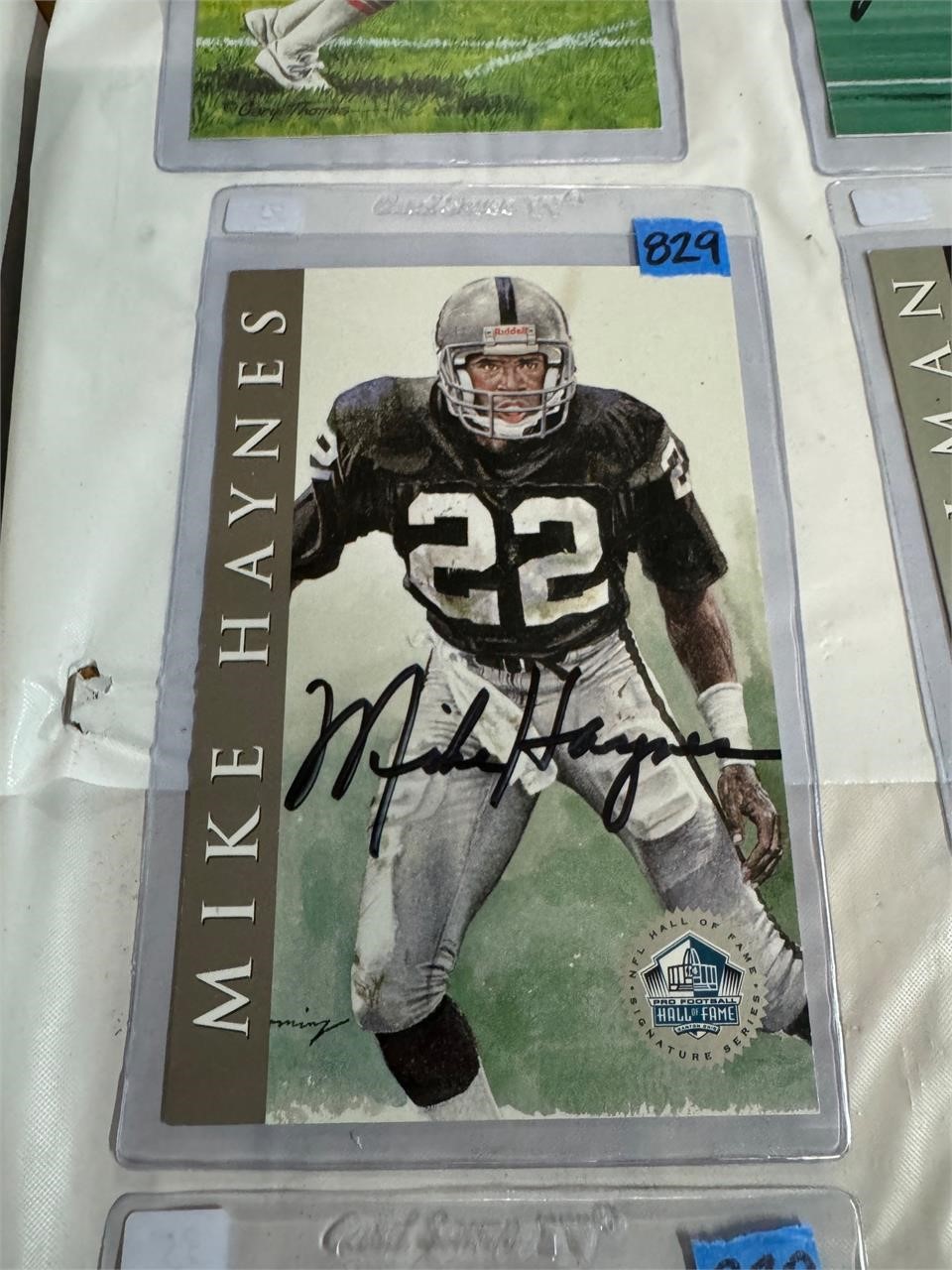 HOF Card-Mike Haynes-Signed