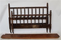 Early Jenny Lind Spool Carved Full Size Bed