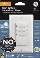 GE Push Button Digital Countdown Timer Switch, NO