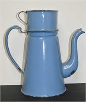 Large Blue Teapot w/ Filter Top