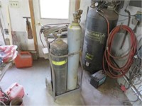 Victor Acetylene Torch Set, Tanks Leased, Cart