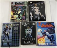 Marvel The Punisher 5 Hardcover Book Lot
