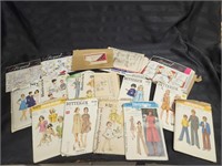 40+ Assorted Vintage Clothing Patterns
