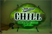 Green MILLER Beer Sign