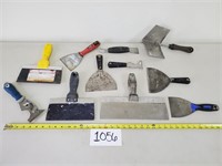 Assorted Putty Knives and Drywall Tools