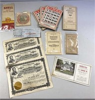 Lot of Vintage Ephemera: Star Creamery Company Sto