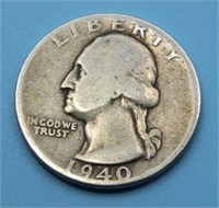 1940 WASHINGTON QUARTER