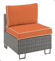 Futpemon Single Patio Chair Wicker Weave