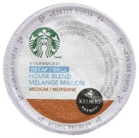 STARBUCKS House Blend Medium Decaf Coffee - 10 K C