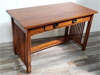 Arts & Crafts-style library table