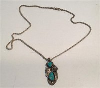 Sterling Silver & Turquoise Necklace